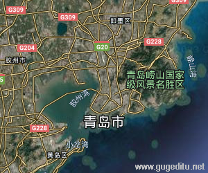 青岛市卫星地图