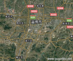 淄博市卫星地图