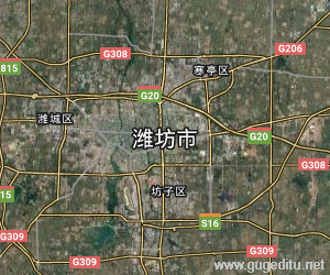 潍坊市卫星地图