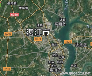 湛江市卫星地图