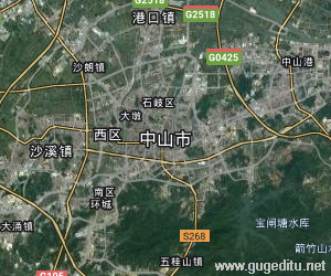 中山市卫星地图