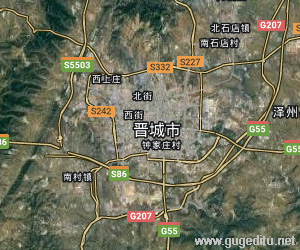 晋城市卫星地图