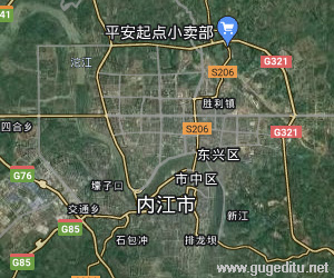 内江市卫星地图