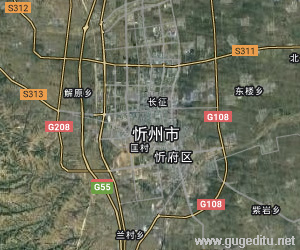 忻州市卫星地图