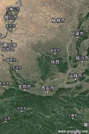 陕西省卫星地图