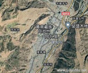 黄南藏族自治州卫星地图