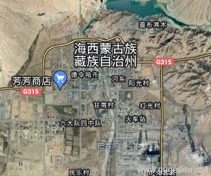 海西蒙古族藏族自治州卫星地图