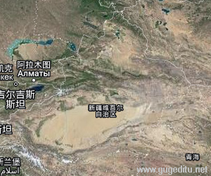 新疆维吾尔自治区卫星地图
