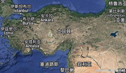 土耳其卫星地图