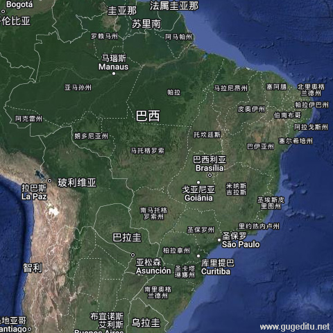 巴西卫星地图