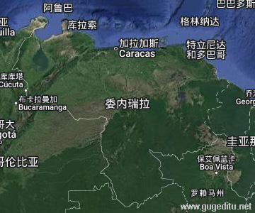委内瑞拉卫星地图