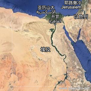 埃及卫星地图