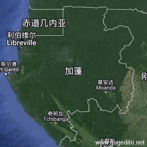 加蓬卫星地图