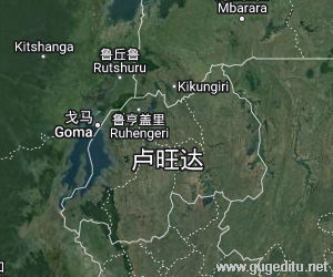 卢旺达卫星地图