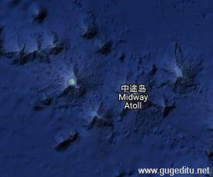 美属太平洋小岛卫星地图
