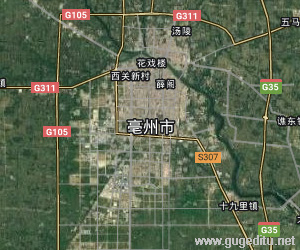 亳州市卫星地图