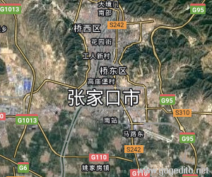 张家口市卫星地图