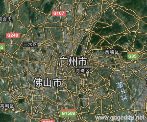 广州市卫星地图