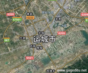 运城市卫星地图