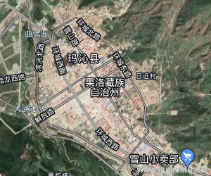 果洛藏族自治州卫星地图