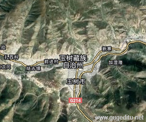 玉树藏族自治州卫星地图