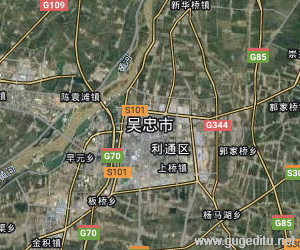 吴忠市卫星地图