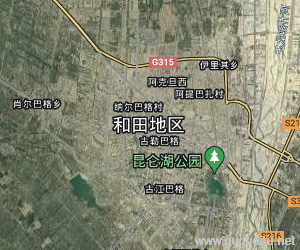 和田地区卫星地图
