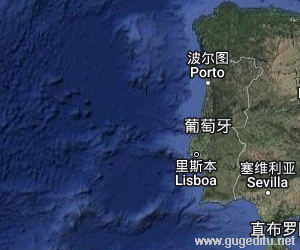 葡萄牙卫星地图