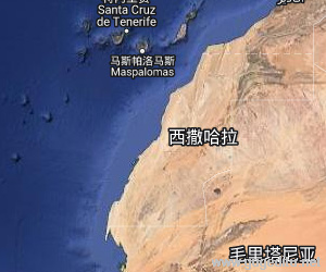 西撒哈拉卫星地图