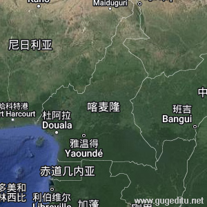 喀麦隆卫星地图