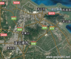 连云港市卫星地图