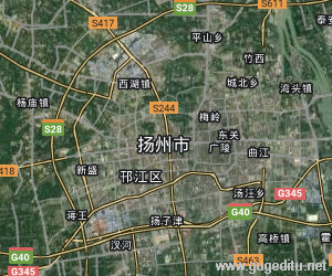 扬州市卫星地图