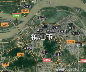 镇江市卫星地图